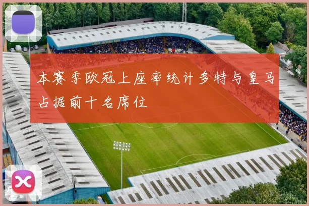 本赛季欧冠上座率统计多特与皇马占据前十名席位